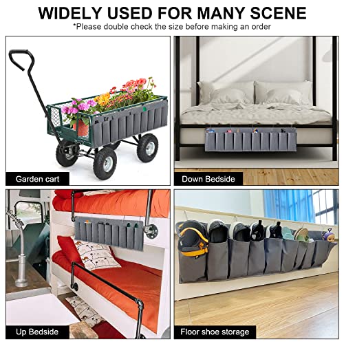 RVZONE RV Shoe Pockets 10 Pockets & 6 Pockets Heavy Hanging Bedside Storage Organizer with Sturdy Hooks Storage Pockets Hangs on bed for Shoes Toys and Tool Accessories