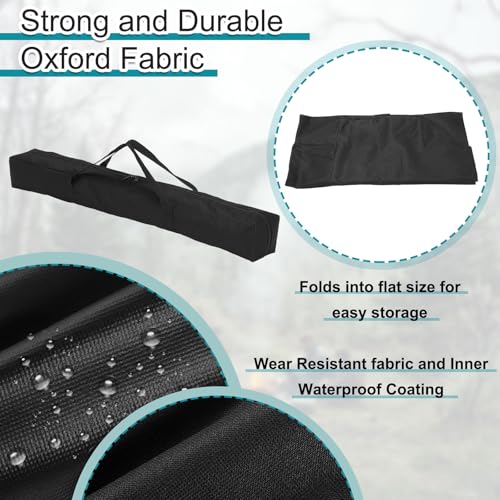 HARFINGTON 2pcs Camping Chair Replacement Bag 35.4" x 3.5" Folding Chair Carry Bag Oxford Cloth Storage Tent Bag with Handle Strap for Travel Outdoor Camping Sports, Black - size: 35.4" x 3.5"