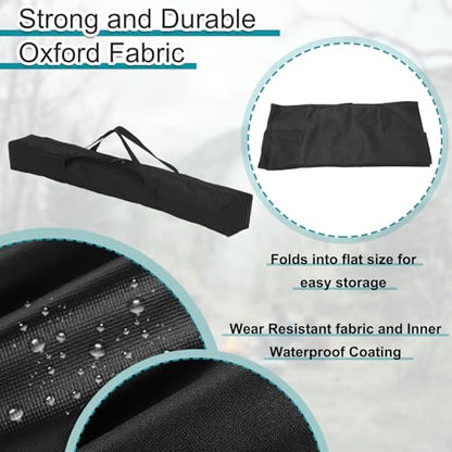 HARFINGTON 2pcs Camping Chair Replacement Bag 35.4" x 3.5" Folding Chair Carry Bag Oxford Cloth Storage Tent Bag with Handle Strap for Travel Outdoor Camping Sports, Black - size: 35.4" x 3.5"
