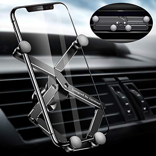 OATSBASF Car Phone Holder Mount Gravity Car Phone Mount, Hands Free Phone Holder, Gravity Air Vent Car Mount, Suitable for Mobile Phones Under 7 inches (X01) - size: X01