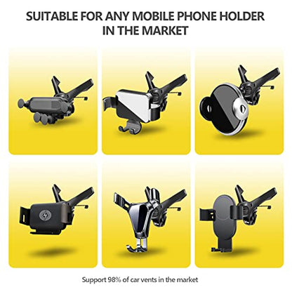 Universal Air Vent Clip for Car Mount,Sturdy Vent Grip for Most Car Phone Holder&Wireless Car Charger-Only Vent Clip for Replace/Upgrad(Compatible with Joint Ball Diameter 0.67 in/17mm)
