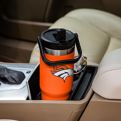 FOCO Unisex NFL Team Logo Insulated Travel Mug 30oz Straw Tumbler