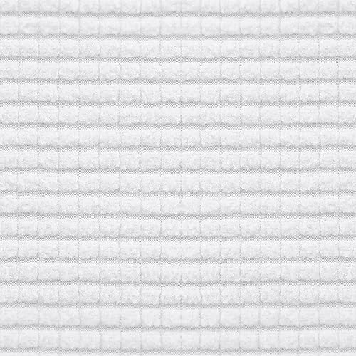 Easy-Going Stretch Individual Loveseat Couch Cushion Cover Sofa Cushion Furniture Protector Sofa slipcover Soft Flexibility with Elastic Bottom (2-piece Loveseat Cushion Cover, Snow White) - color: Snow White, size: 2-piece