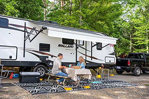 Camco Camper/RV Leveling Blocks - Features Stackable Interlocking Design & Includes Zippered Bag for RV Storage - Compatible w/Single Wheels, Dual Wheels, Tandem Axles & More - 4-Pack (44501) - size: 4-Pack, style: Leveling Block