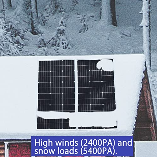 1000 Watt 24Volt Solar Panel Kit 10X100W Monocrystalline Module 50A Charge Controller for RV, Boats, Trailer, Camper,Off-Grid System (1000W Solar Kit) - style: 1000W solar kit