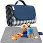 RUIBOLU Large Picnic Blanket Beach Blankets, 80''x60'' Picnic Mat Waterproof Sand Proof Foldable Portable for Outdoor Camping Hiking Travel Grass Park Music Festival Lawn Mats - color: Black 80x60 Inch