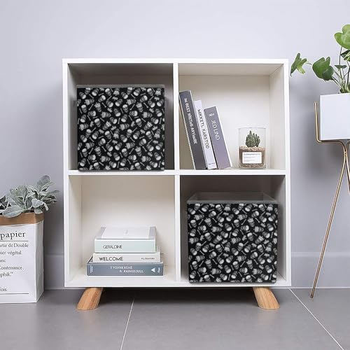 Skull Pattern Foldable Storage Box with Handle Organizer Containers for Home Office Clothes Office Supplies - color: style-6-1