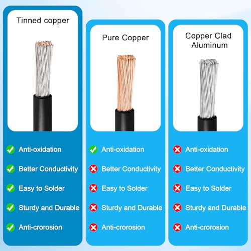 10AWG 100FT Solar to XT60i Extension Cable 3 6 10 35 50 75 100FT Heavy Duty Adapter Cable Connector XT60i Wire for Portable Power Station, Solar Panel, RV, Battery - size: 100FT