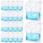 18 Pcs 5 L Collapsible Water Container Bag, 1.3 Gallon Collapsible Water Storage Bag Water Container Emergency Jug Clear Plastic Water Storage Bag Foldable Water Bag For Camping Riding