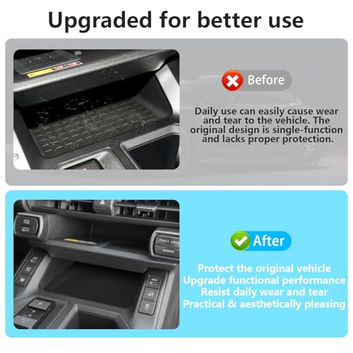 Silicone Liner Mat Compatible with for Toyota RAV4 2026 Anti-Slip Anti-Scratch Center Console Liner Pad Noise Reduction Center Console Liner Pad RAV4 Interior Accessories - size: RAV4-Center Cover-26