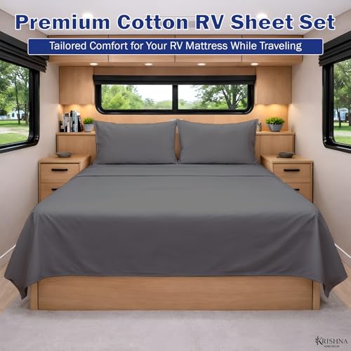 KRISHNA Twin Size 4 Piece Egyptian Cotton Sheet Set, Luxury Hotel Quality Dark Grey Solid Bed Sheets, Soft Breathable Cooling Bedding, 6-10 Inch Deep Pocket Fitted Sheet - color: Dark Grey Solid, size: Twin : 39" x 75"
