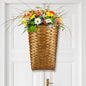 Domensi 15.5 x 10 x 7.5 Inch Front Door Basket Woven Wall Hanging Basket Hanging Storage Decor Farmhouse Decor Crafting DIY for Front Door(15.5 x 10 x 7.5 Inch,Classic Style)