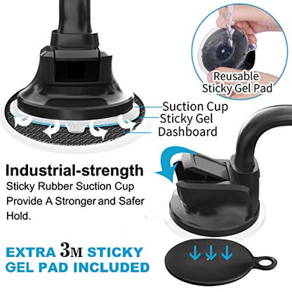 APPS2Car Magnetic Car Phone Holder Mount [6 Strong Magnets], Cell Phone Holder Car [Suction Cup], Phone Car Holder Mount [Windshield Dashboard] fit for Most Smartphones