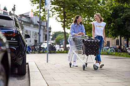reisenthel carrycruiser dots - Portable Shopping Trolley with Sturdy Aluminum Frame, Shoulder Strap and Removable mesh Inner Bag -Water-Repellent - color: Dots