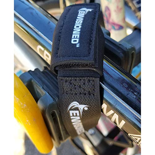 Premium Cinch Straps with Stainless Steel Metal Ring (Buckle), Reusable Durable Hook and Loop, Multipurpose Securing Straps 1.5" x 12" - 6 Pack Plus 2 Bonus 3/4" x 8" Straps - size: 1.5" x 12"