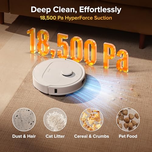 roborock Qrevo S Pro Robot Vacuum and Mop, 18,500Pa Suction, Multifunctional Dock with 167℉ Mop Self-Cleaning, Smart Obstacle Avoidance, Anti-Tangle Brush, Liftable Spinning Mop, White - color: White