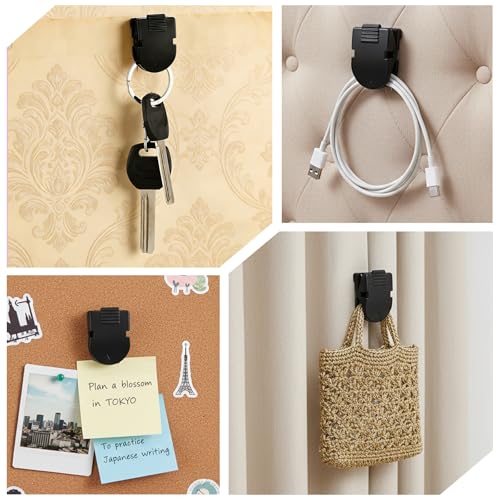 Molain 20PCS Cubicle Clips, Fabric Panel Cubicle Accessories Plastic Clips | Wall Clip, Plastic Fabric Clips, for Hanging Notes, Photos, Memos, Data Cables