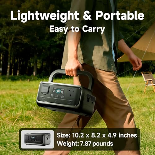 ALLPOWERS VOLIX P300 Portable Power Station with Solar Panel SF100 Included, 256Wh LiFePO4 Battery, UPS<20ms, 300W Solar Generator (600W Peak) with 100W Solar Panel for Home, Emergencies & Outdoor Use - style: VOLIX P300+SF100-US