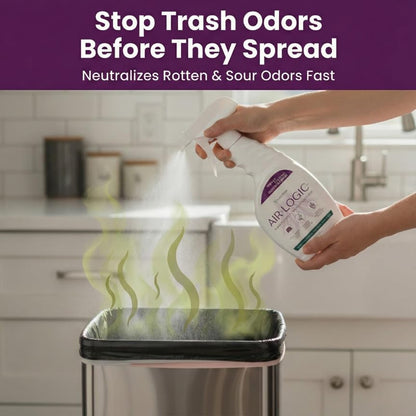 Dual-Action Odor Eliminator Spray 32 Fl Oz, Plant-Based Instant Knockdown & Enzymatic Deodorizer, Neutralizes 16 Odor Sources, Bleach-Free, Fabric & Surface Safe, Lavender Lemon, Pack of 6 - size: 32 Fl Oz (Pack of 6)