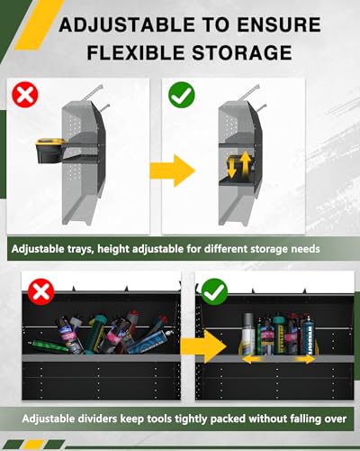 52" W x 46" H x 13" D Cargo Van Shelving Storage System Fit for Ford Transit, GMC Savana, Chevy Express, Nissan NV, Ram Promaster, Mercedes-Benz Sprinter and Metris