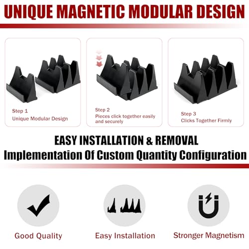 84 pcs Magnetic Modular Wrench Organizer Wrench Holder - Wrenchs Tool Organizers for Tool Drawer Storage, Wrenchs Rack with Metric SAE Labels, Tool Storage Set Holder Festival Mechanics pcs - style: 84 PCS