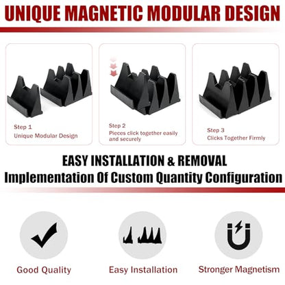 48 pcs Magnetic Modular Wrench Organizer Wrench Holder - Wrenchs Tool Organizers for Tool Drawer Storage, Wrenchs Rack with Metric SAE Labels, Tool Storage Set Holder Festival for Mechanics - style: 48 PCS