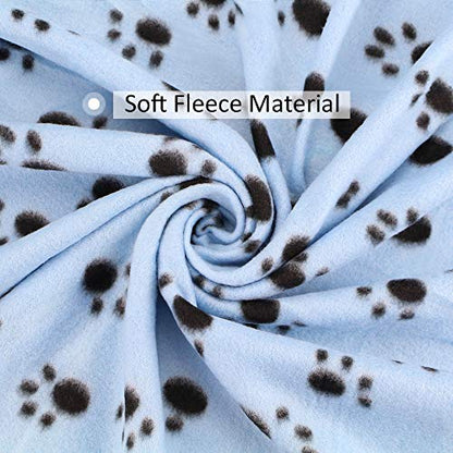 Comsmart Pet Blanket Dog Cat Soft Fleece Blankets Sleep Mat Pad Bed Cover with Paw Print for Kitten Puppy and Other Small Animals, 6 Pack of 39x31 Inches - size: 6 Pack of 39x31 Inches