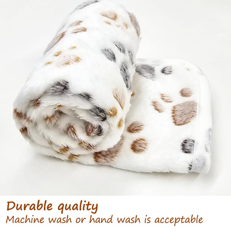 1 Pack 3 Blankets Fluffy Premium Fleece Soft Pet Blanket Flannel Throw for Cat Dog Puppy (Large 41x31'', Dot-White/Pink/Blue) - color: Beige,pink,blue, size: 41x31 inch(Pack of 3)