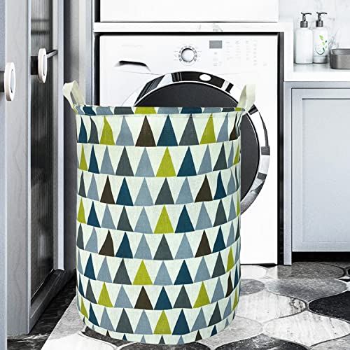 Merdes 19.7’’ Waterproof Foldable Laundry Hamper, Dirty Clothes Laundry Basket, Linen Bin Storage Organizer for Toy Collection (Triangle2) - color: Triangle2