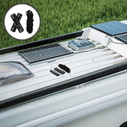Rv Interior Hanging Cabinet Elastic Guard Plate Straps with Bracket, Anti Falling Shelf Rope Support Holder for Motorhome and Camper Van Travel Accessories