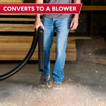 Vacmaster 12-Gallon 5.5 Peak HP Heavy-Duty Wet/Dry Vacuum - VJH1211PF 1101 - size: 12 Gallon