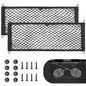RED WOLF 2 Pcs Universal Cargo Net Pocket Elastic Mesh Netting Car Mesh Pouch for Trunk RV Boats Home Cargo Storage Mesh with Screws and Hooks (25.6'' x 9.8'') - size: 25.6'' x 9.8''