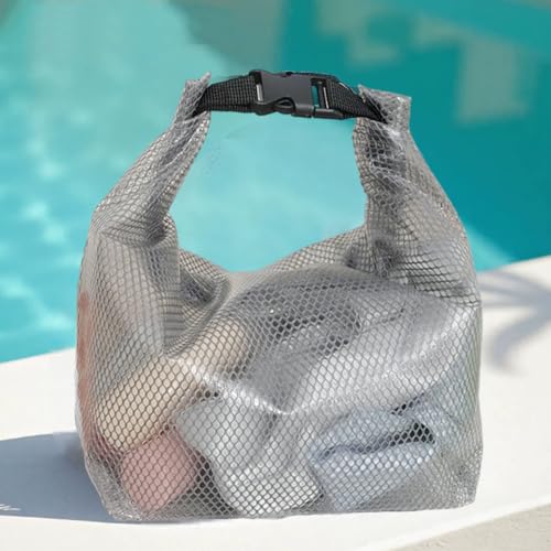 1pcs Waterproof Storage Bag Swimming Bathroom, Large Capacity Drawstring, Men's and Women's Outdoor Toiletries Bag (Grey 33.5 * 15.5 * 27.5cm) - color: Grey 33.5*15.5*27.5cm