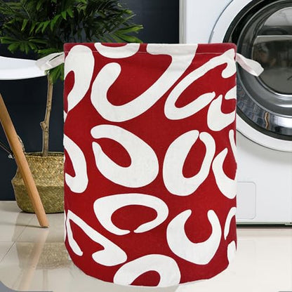 Merdes 19.7’’ Waterproof Foldable Laundry Hamper, Dirty Clothes Laundry Basket, Linen Bin Storage Organizer for Toy Collection (Red C) - color: Red C
