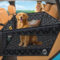 URPOWER Hard Bottom Dog Car Seat for Large Medium Dogs, Dog Back Seat Extender with 3-Sided Hard Boards, Waterproof Pet Backseat Cover Dogs Hammock for Large Cars, Trucks and SUVs, Holds up to 200 lbs - color: Black