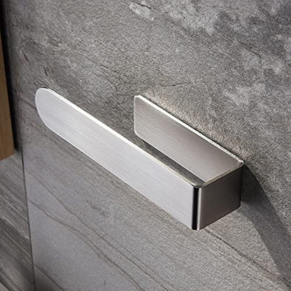 Taozun Hand Towel Holder/Towel Bar - Self Adhesive Hand Towel Rack Stainless Steel Towel Ring for Bathroom Kitchen, 2 Packs - color: Silver, size: 8-inch(2 Pack)