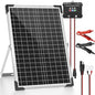 Voltset 30W 24V Solar Panel Kit, Solar Battery Maintainer with MPPT Charge Controller Adjustable Bracket, Solar Battery Charger for RV Car Boat Tractor and Camping - size: 30W-24V