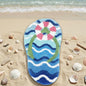 Drydiet Flip Flop Rug Summer Bathroom Cute Thongs Door Mat Flip Flop Shape Shower Bath Mat Decoration Non Slip Washable Bath Rug for Bathroom Shower - style: Flip Flop