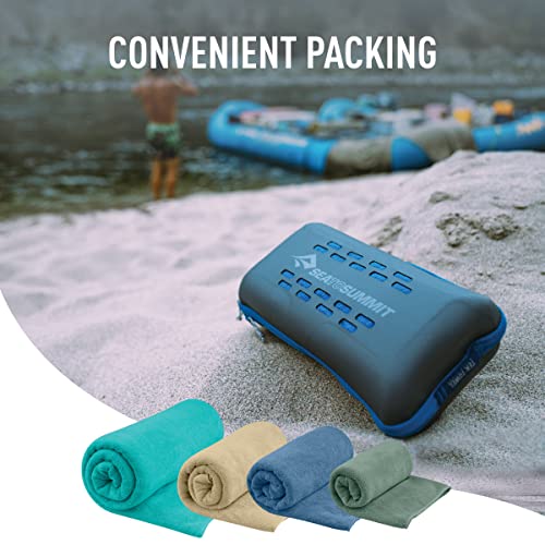 Sea to Summit Tek Towel, Plush Camping and Travel Towel - color: Sage Green, style: Medium