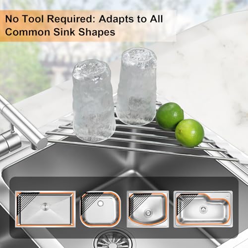Sink Caddy Sponge Holder for Kitchen Sink, Small Dish Drainer for Kitchen Counter, Triangle Sink Brush Drainer Rack, Collapsible Dishes Drying Rack Over Sinks, Dishrack Utensil Holder Dryer White - color: White