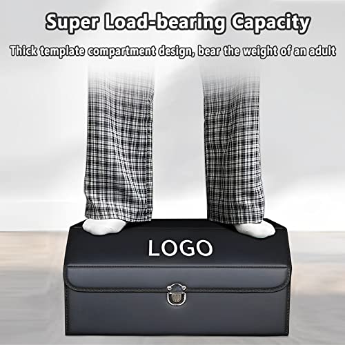 Car Trunk Organiser with Your Logo, Large Capacity Waterproof Collapsible Trunk Organizer, Car Trunk Organizer for Sedan/Suv, Storage Box, Trunk Organizer for Suv