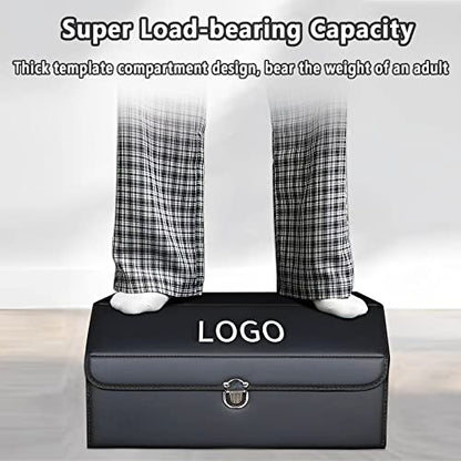 Car Trunk Organiser with Your Logo, Large Capacity Waterproof Collapsible Trunk Organizer, Car Trunk Organizer for Sedan/Suv, Storage Box, Trunk Organizer for Suv