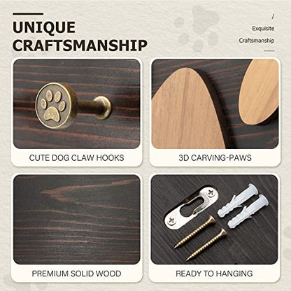 MTERSN Key Holder for Wall - color: Dark Brown