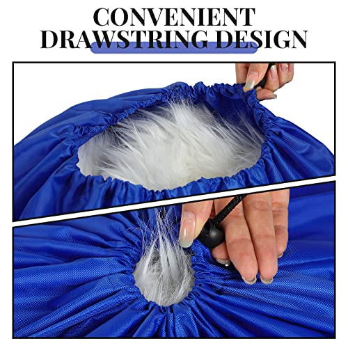 Woanger 12 Pack 28 x 45 Inch Extra Large Laundry Bags Bulk Washable Travel Laundry Bag with Drawstring Closure Large Dirty Clothes Organizer for College Dorm Home Hotel Camping(Blue) - color: Blue