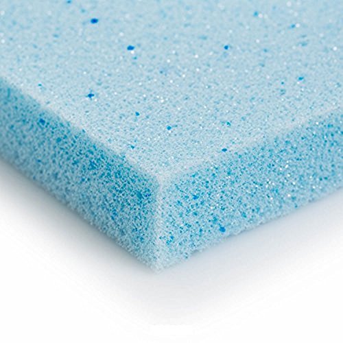 FoamRush 3"x 30" x 30" Gel Cooling Memory Square Foam, Seat Cushion Replacement, Upholstery Foam, Seat Replacement, Upholstery Sheet, Wheelchair Seat Cushion Replacement, Made in USA - color: Gel Only, size: 3" x 30" x 30"