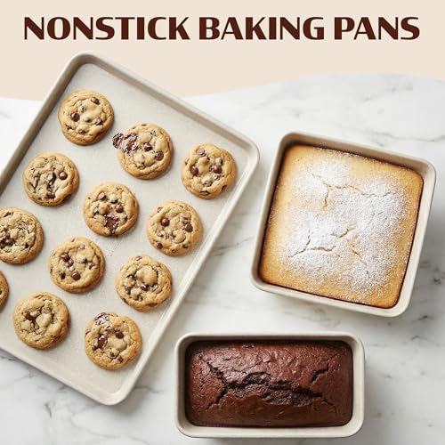 Granitestone Ceraluxe 20 Pc Ceramic Cookware Set Nonstick, Complete Pots and Pans Set Non Stick for Kitchen with Bakeware, Utensils & Steamer, Non Toxic Made Without PFOA PFOS, Oven & Dishwasher Safe - color: Cream
