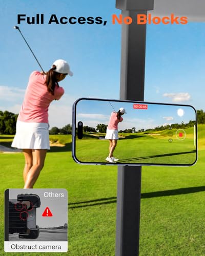 A2C Alloy Magnetic Golf Cart Phone Holder for MagSafe iPhone, Cool Golf Gifts for Female Golfers Her Ladies Women Girls Mom Mother Wife, Romantic Golf Course Accessories Essentials Gadgets (Pink) - color: Pink