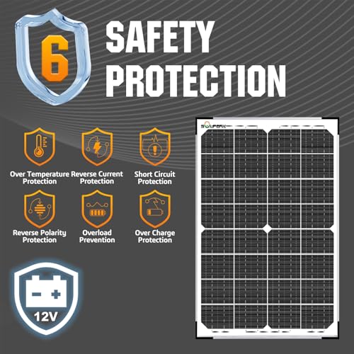 SOLPERK 30W Solar Battery Charger Solar Battery Maintainer + Upgrade 10A MPPT Charge Controller + Adjustable Mount Bracket for Car RV Boat Motorcycle，12V Waterproof Solar Panel Kit Trickle Charging - size: 30W MPPT Kit