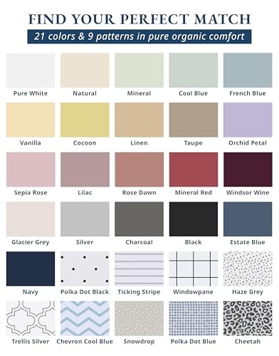 LANE LINEN Eco Friendly 100% Organic Cotton Twin Sheet Set, Hotel Quality Premium Bedding Sheets & Pillowcases Set Twin Size, Soft & Comfy Percale Sheets, Machine Wash Bed Sheets- Sepia Rose - color: 03: Dusty Rose, size: Twin