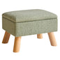 YMYNY Storage Ottoman,Small Foot Stool, 15.75"×11.81"×11.02" Green,HBD042GR | Teddy Velvet,Sturdy Wood Legs,Footstool with Padded Seat, For Living Room Bedroom Couch Entryway - color: Green